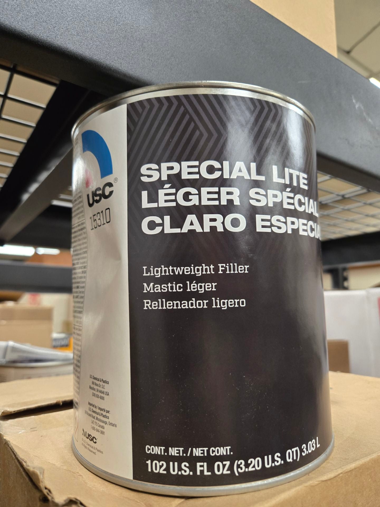 USC® SPECIAL LITE 15310 Lightweight Body Filler, 1 gal, Gray, Paste/Gel, Lightweight