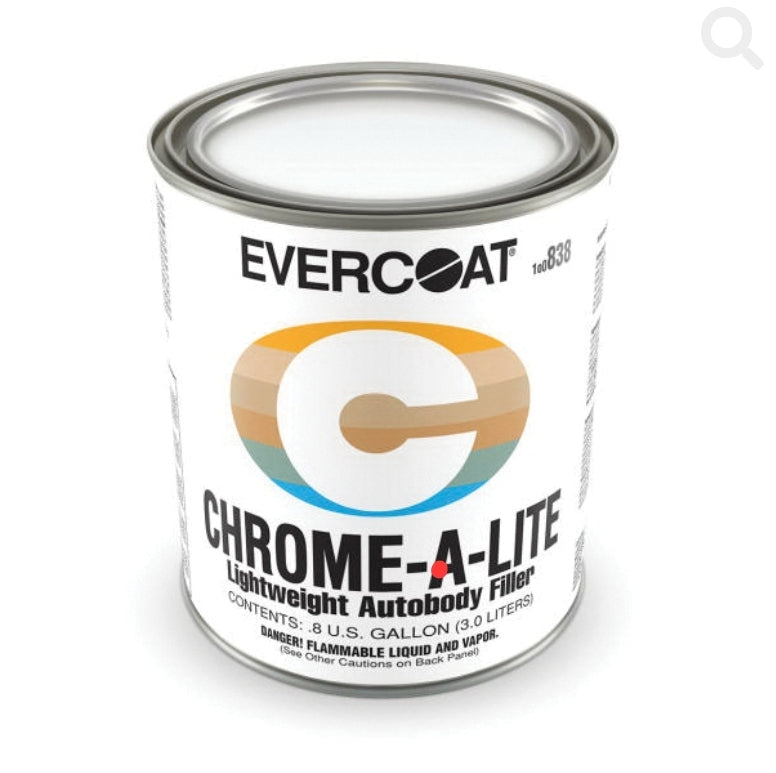 EVERCOAT® CHROME-A-LITE™ 100838 Professional Lightweight Body Filler, 3 L Can, Yellow, Liquid