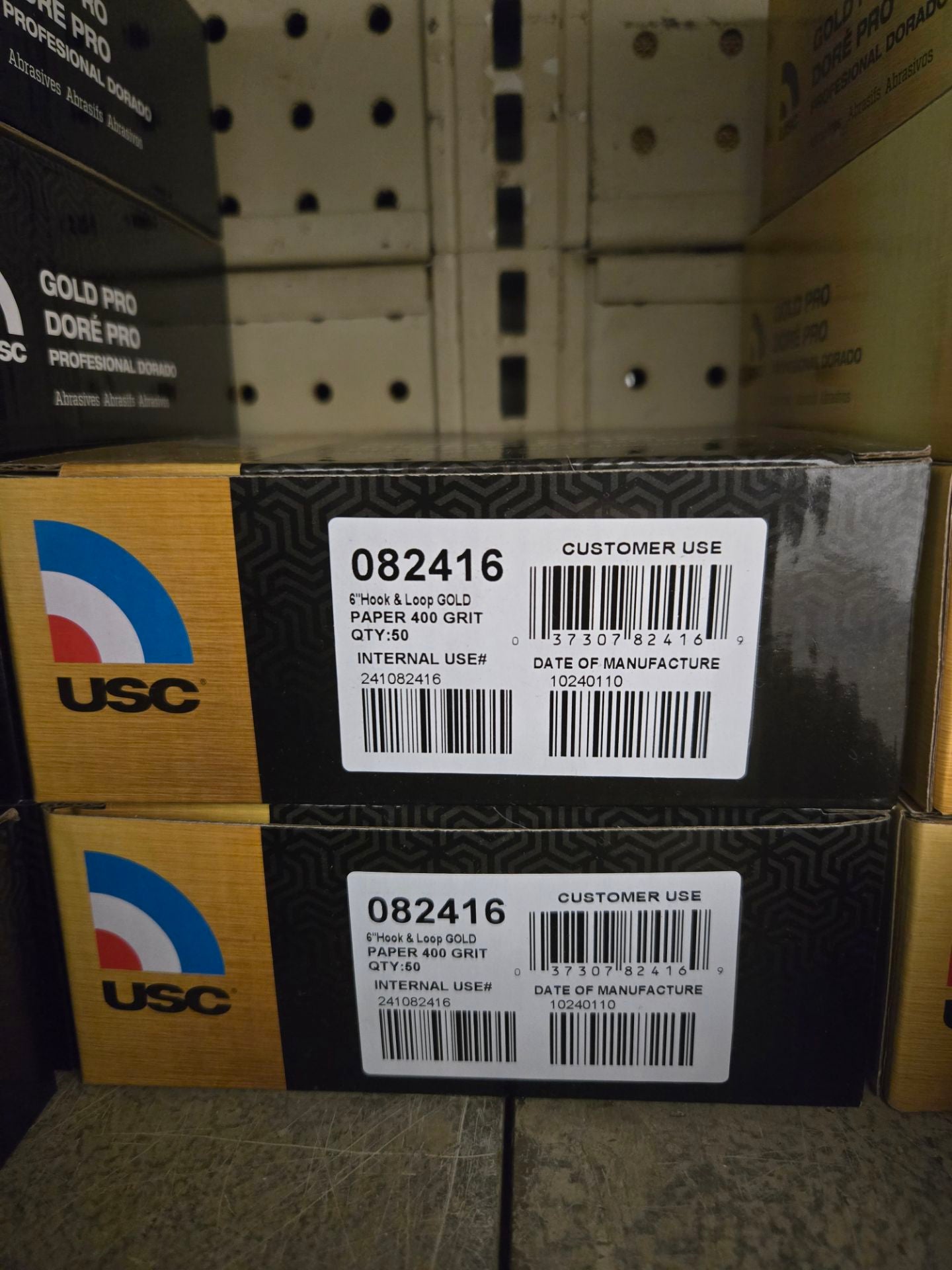 USC® Gold Pro® 082416 Sanding Disc, 6 in Dia, P400 Grit, Paper Backing, Wet/Dry, Hook and Loop Attachment