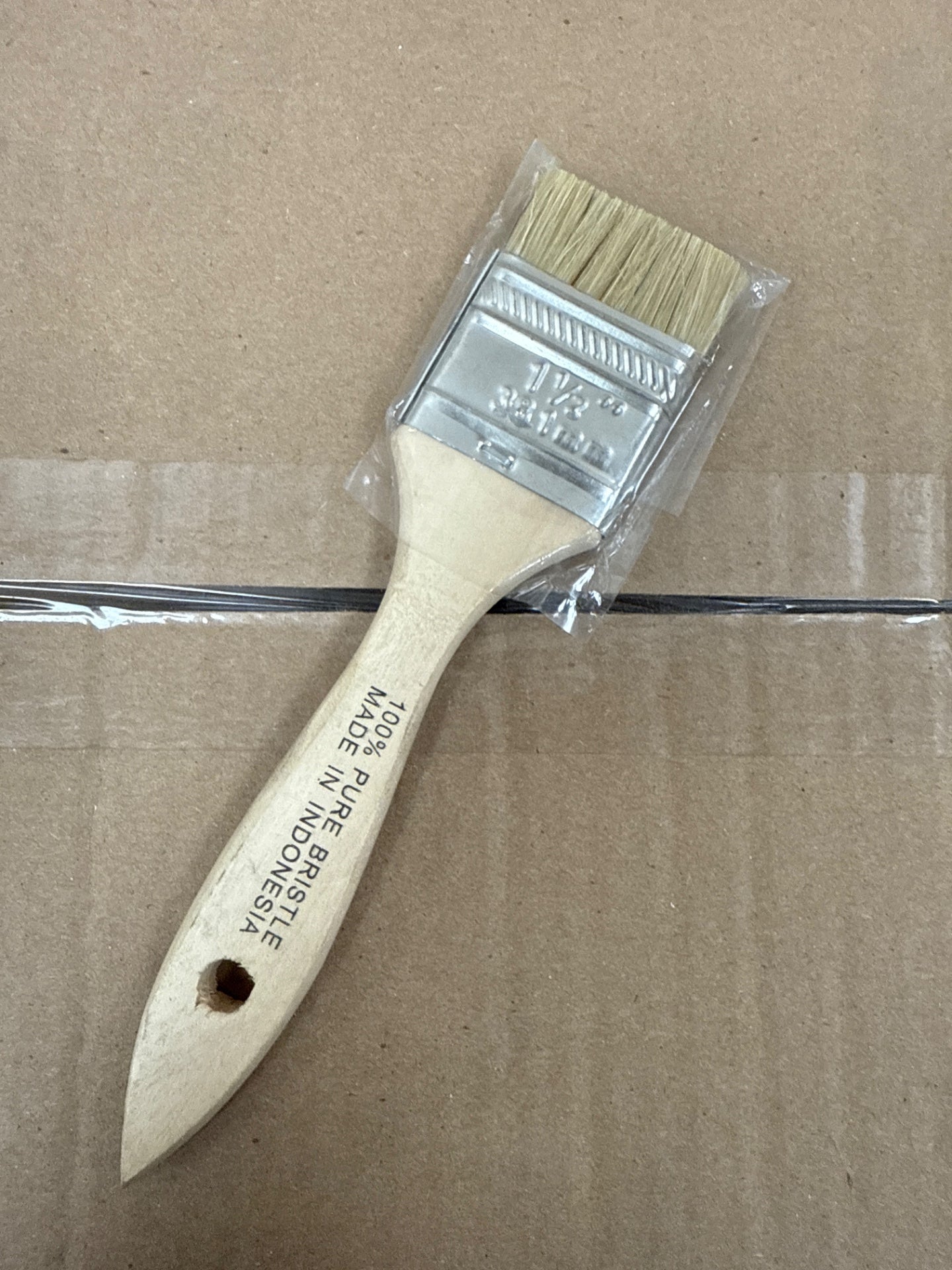 Small Tan Handle 1.5” Brush