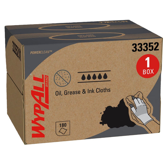 WypAll® 33352 Brag Box Cloth, 16.8 x 12.1 in, 180, Polypropylene, Blue, 1 Plys