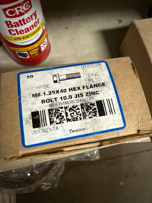 M8-1.25x40-50