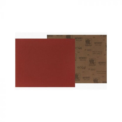 INDASA Medallion™ 7-1500 Rhynowet Red Line XL Half Sanding Sheet, 9 in L x 5-1/2 in W, 1500 Grit