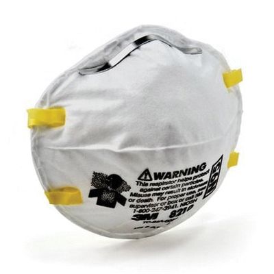 3M™ 8210 Disposable Half Facepiece Particulate Respirator, Standard, N95 46457