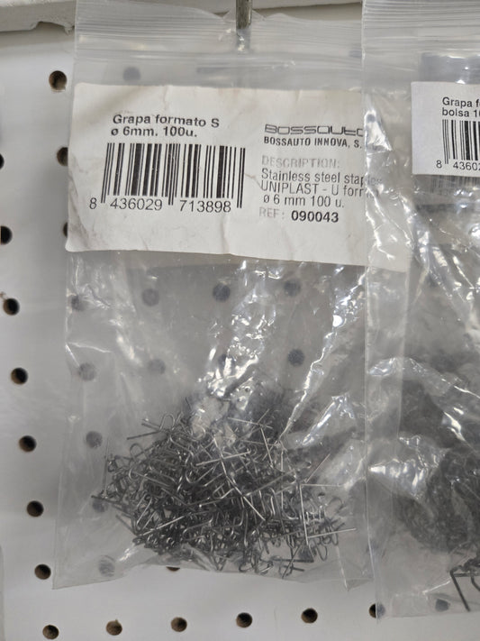 090043 100pack .6mm "u" staples&nbsp;